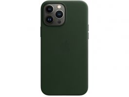 Apple iPhone 13 Pro Max MagSafe-rögzítésű Bőrtok Sötét mamutfenyőzöld (MM1Q3ZM/A)