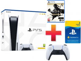 PS5 825GB Konzol + DualSense kontroller + Ghost of Tsushima Director's Cut + PSN Plus 90 nap