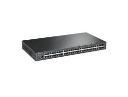 TP-Link TL-SG3452X Menedzselhető Rackes Switch - 48x1000Mbps + 4xGigabit SFP + 2xkonzol port