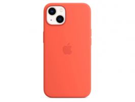 Apple MagSafe-rögzítésű iPhone 13-szilikontok (MN643ZM/A) nektarin