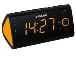 Sencor SRC 170 OR rádiós ébresztőóra (35039462) fekete-narancs