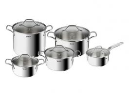 Tefal Intuition rozsdamentes acél edény készlet, 10db-os (B864SA74)