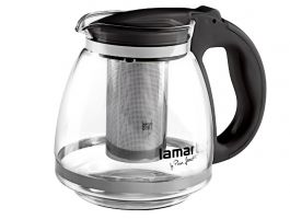 Lamart LT7027 Verre üveg teáskanna, 1,5 liter (42002259) fekete