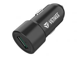 YENKEE Autós Töltő, 1 portos, 18W, 1xUSB, 12V/1,5A, fekete - YAC 2030