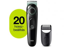 Braun BT3321 szakállvágó (10AS490110) fekete / élénkzöld