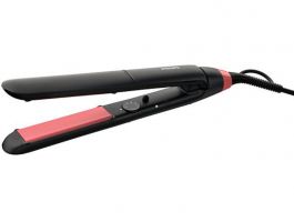 Philips EssentialCare BHS376/00 hajegyenesítő, fekete-pink