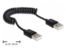 Delock USB 2.0-A apa / apa tekercselt kábel (83239)