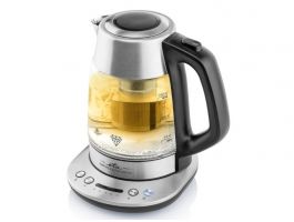 Eta Crystela Premium vízforraló hőmérsékletszabályozóval (9153 90000) ezüst-fekete