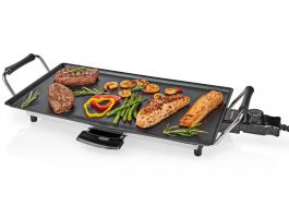 Nedis Teppanyaki Asztali Grill (FCTE110EBK50) fekete