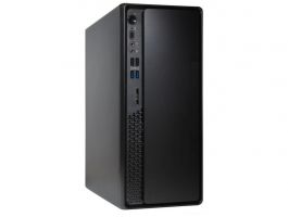 CHIEFTEC ATX PC ház, 300W Tápegységgel, USB-C portokkal, Fekete (BS-10B-300)