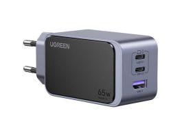 UGREEN Nexode S (Air) fali töltő, 65W, USB + 2x USB-C (szürke) (35042)
