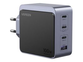 UGREEN Nexode S (Air) fali töltő, 100W, 3x USB-C, USB (szürke) (35043)