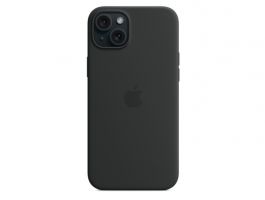 Apple MagSafe-rögzítésű iPhone 15 Plus-szilikontok (MT103ZM/A) fekete
