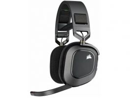 CORSAIR HS80 RGB WIRELESS Premium Gaming, Dolby Atmos Vezeték Nélküli Headset, szürke (CA-9011235-EU)