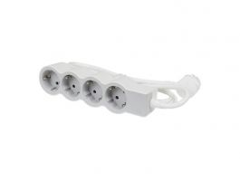 LEGRAND Elosztósor Standard 4x2P+F, 3 m vezetékkel, fehér-szürke (694561)