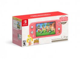 Nintendo Switch Lite Coral + Animal Crossing New Horizons játékkonzol csomag (NSH131)