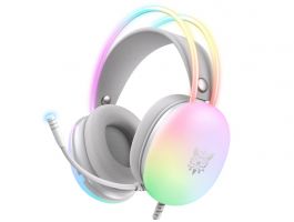 Onikuma X25 RGB Gaming fejhallgató, Szürke