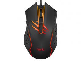 Havit GAMENOTE MS1027 Gaming Egér, fekete