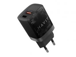 Havit UC303 Mobile series - 30W GaN töltő - átlátszó Fekete