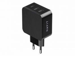Havit UC118 Mobile series -32W töltő (2xUSB-A+1xType-C) - Fekete