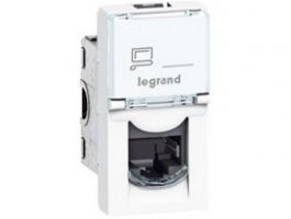 LEGRAND Program Mosaic LCS2 RJ45 aljzat Cat 6 UTP, 1 modul, fehér (76561)