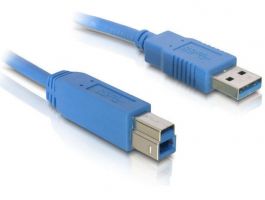 DELOCK Átalakító USB 3.0 Type-A male > USB 3.0 Type-B male 5m kék