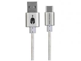 Spartan Gear Double Sided USB Type-C kábel, 2m (2808141) Fehér