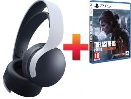 Sony PlayStation 5 (PS5) PULSE 3D Wireless Headset + The Last of US II Remastered (csomag)