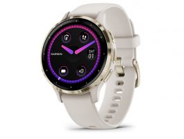 GARMIN Venu 3S okosóra (010-02785-04) elefántcsont krémarany, szilikon szíjjal