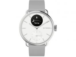 Withings Scanwatch 2 38mm zafír üveg ezüst, szürke szíjjal (HWA10-MODEL 2-ALL-INT)