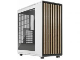 FRACTAL DESIGN North Chalk TGC Tápegység nélküli Midi ATX PC Ház, Fehér Üvegfalú (FD-C-NOR1C-04)