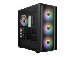 COOLER MASTER Ház ATX MasterBox 600, 4db ARGB Ventilátor, Tápegység nélkül, Üvegfalú, fekete
