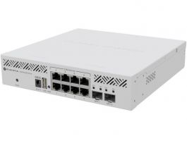 MIKROTIK Cloud Router Switch, Fémházas, Menedzselheő, Rackes (CRS310-8G+2S+IN)