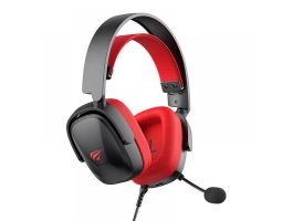 Havit H2039d Gamer fejhallgató - fekete-piros