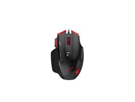 Havit MS1005 Gamer egér fekete - piros
