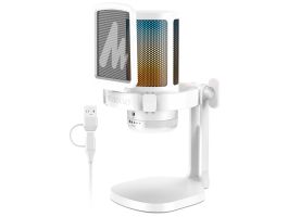 MAONO DGM20 USB Streamer/Gamer mikrofon RGB - fehér