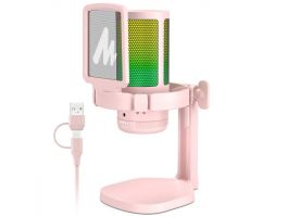 MAONO DGM20 USB Streamer/Gamer mikrofon RGB - pink