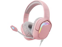 Black Shark BS-X1 RGB Gamer fejhallgató, pink