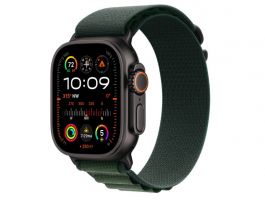 Apple Watch Ultra 2 GPS + Cellular (MX4R3CM/A) – 49 mm-es fekete titántok, sötétzöld alpesi pánt - M