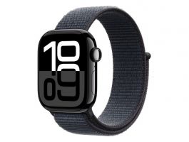 Apple Watch Series 10 GPS (MWWG3QH/A) - 42mm Jet Black Alu Case with Ink Sport Loop