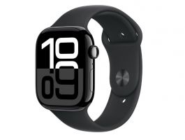 Apple Watch Series 10 GPS (MWWQ3QH/A) - 46mm Jet Black Alu Case with Black Sport Band - M/L