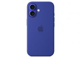 Apple iPhone 16 Accessory (MYY63ZM/A) Silicone Case with MagSafe - Ultramarine (Seasonal)