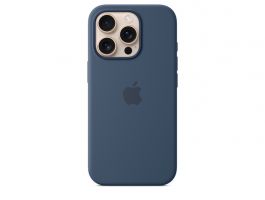 Apple iPhone 16 Pro Accessory (MYYK3ZM/A) Silicone Case with MagSafe - Denim