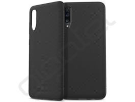 Gigapack Szilikon telefonvédő (ütésállóság, csíkos) FEKETE - Samsung Galaxy A70 (GP-87646)