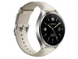 Xiaomi Watch 2 Titan Gray Case, White Leather Strap (BHR9306GL)