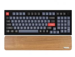 Keychron Q5 csuklótámasz, barna tömör fa