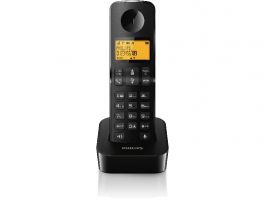 Philips D2601B/53 dect telefon fekete