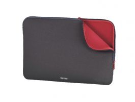 HAMA NEOPRENE 15,6 notebook tok (00216510) szürke/piros