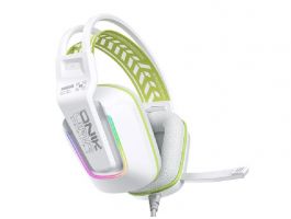 Onikuma X13 Vezetékes Gamer Fejhallgató RGB világítással, fehér
