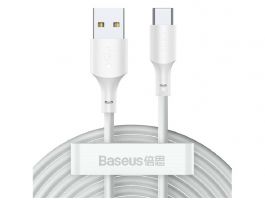 BASEUS adatkábel 2db (USB - Type-C, 40W, PD gyorstöltő, 150cm) FEHÉR